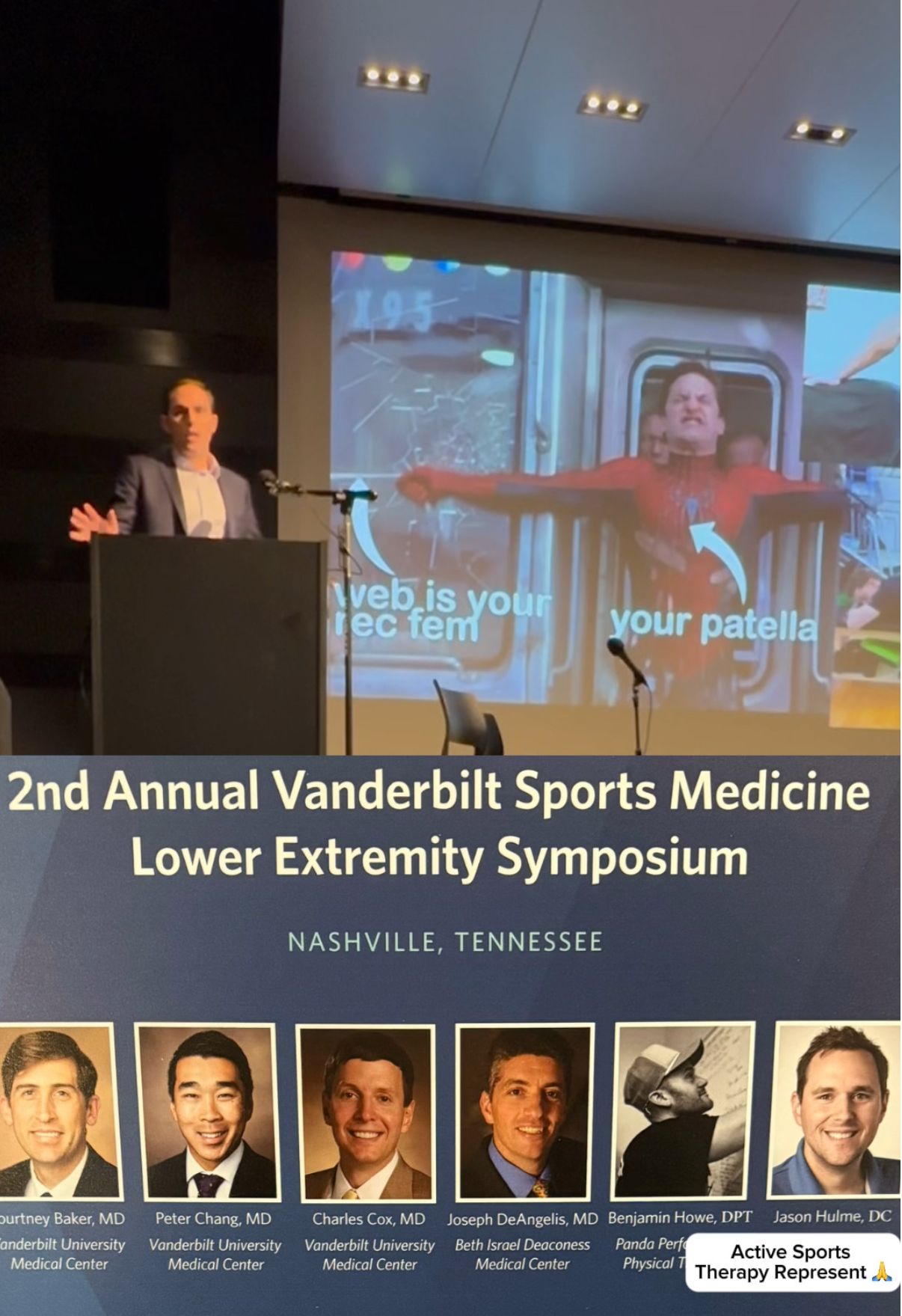 Dr Jason Hulme Speaking at Vanderbilt Sports Symposium
